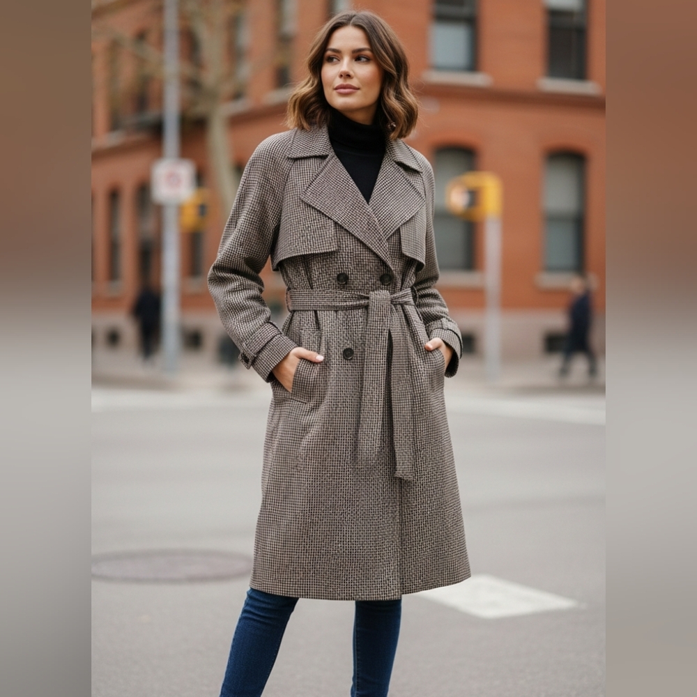 New Belted Trench Coat Size Size 42